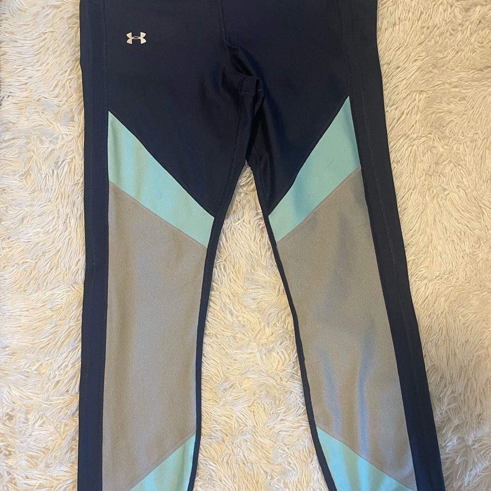 Under Armour Black and Light Blue Ankle Pants